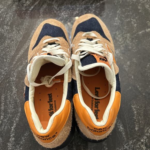 Levi's × New Balance Collaboration 1300 Orange Black M1300LV Men's Size 9.5 - Picture 8 of 16